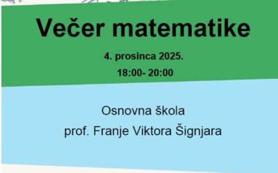 Pozivnica na Večer matematike
