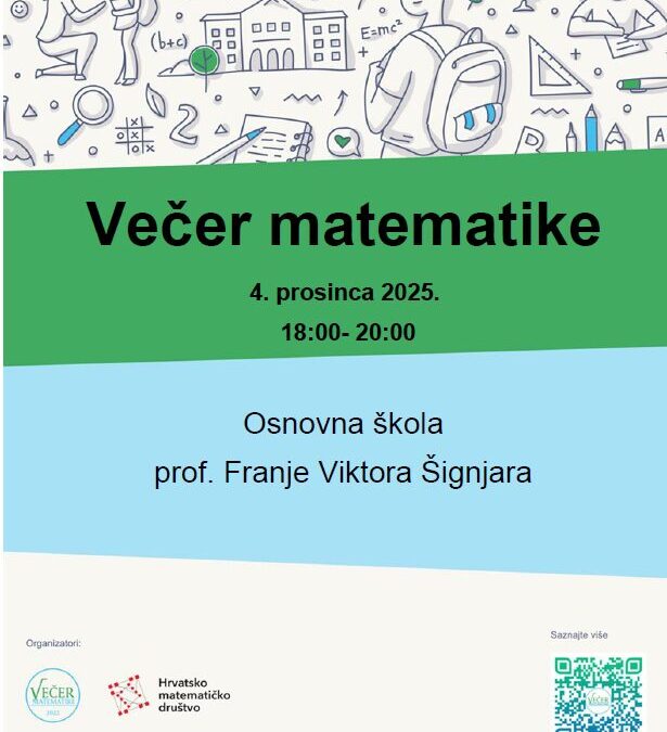 Pozivnica na Večer matematike