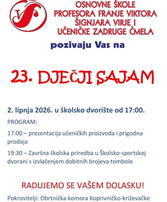 Dječji sajam 2026.