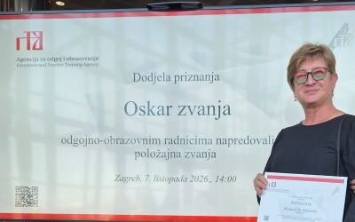 Našoj ravnateljici dodijeljen Oskar zvanja